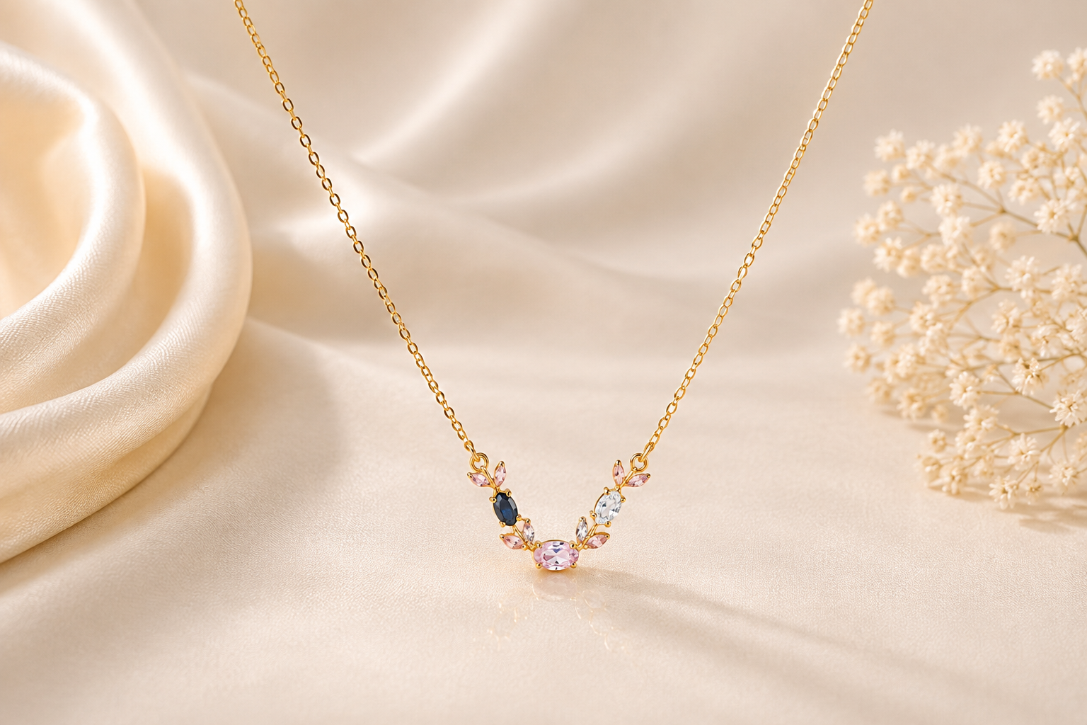 Pastel Blossom Korean-Inspired Necklace