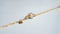 Golden White Accent Chain Bracelet