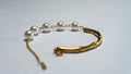 Pearl Charm Gold-Tone Bracelet