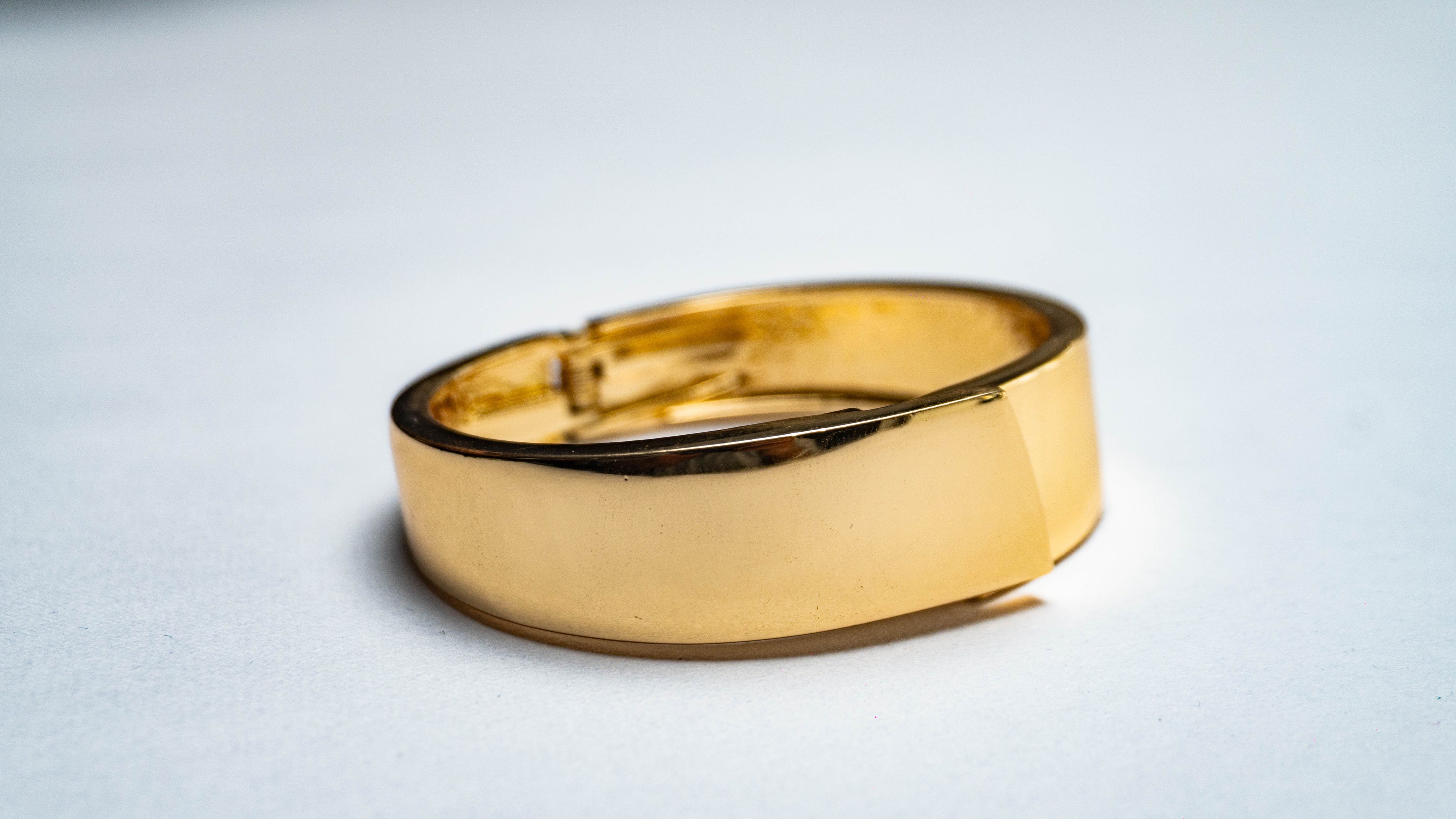 Golden Classic Wide Cuff Bracelet