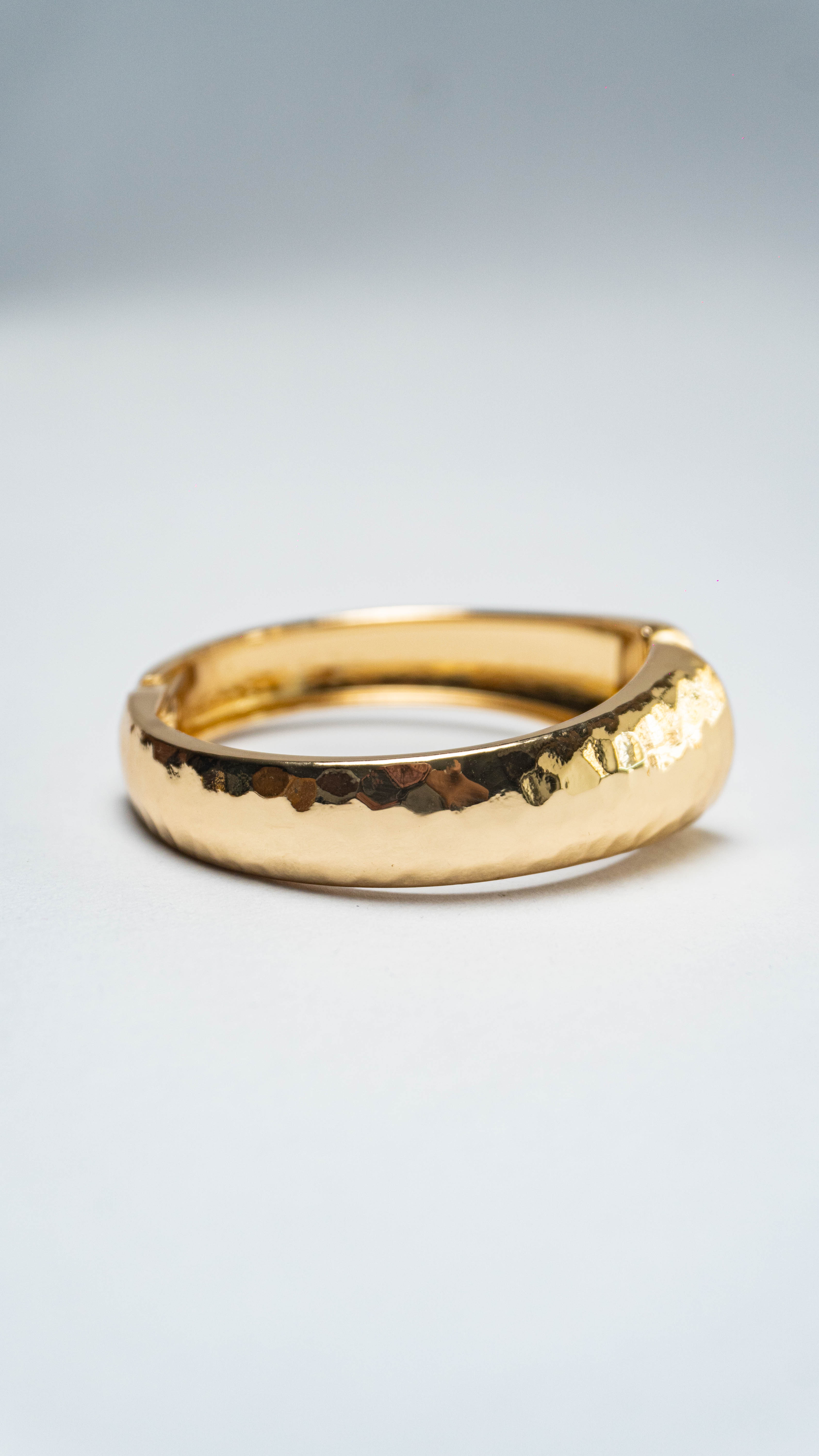 Golden Hammered Classic Bracelets