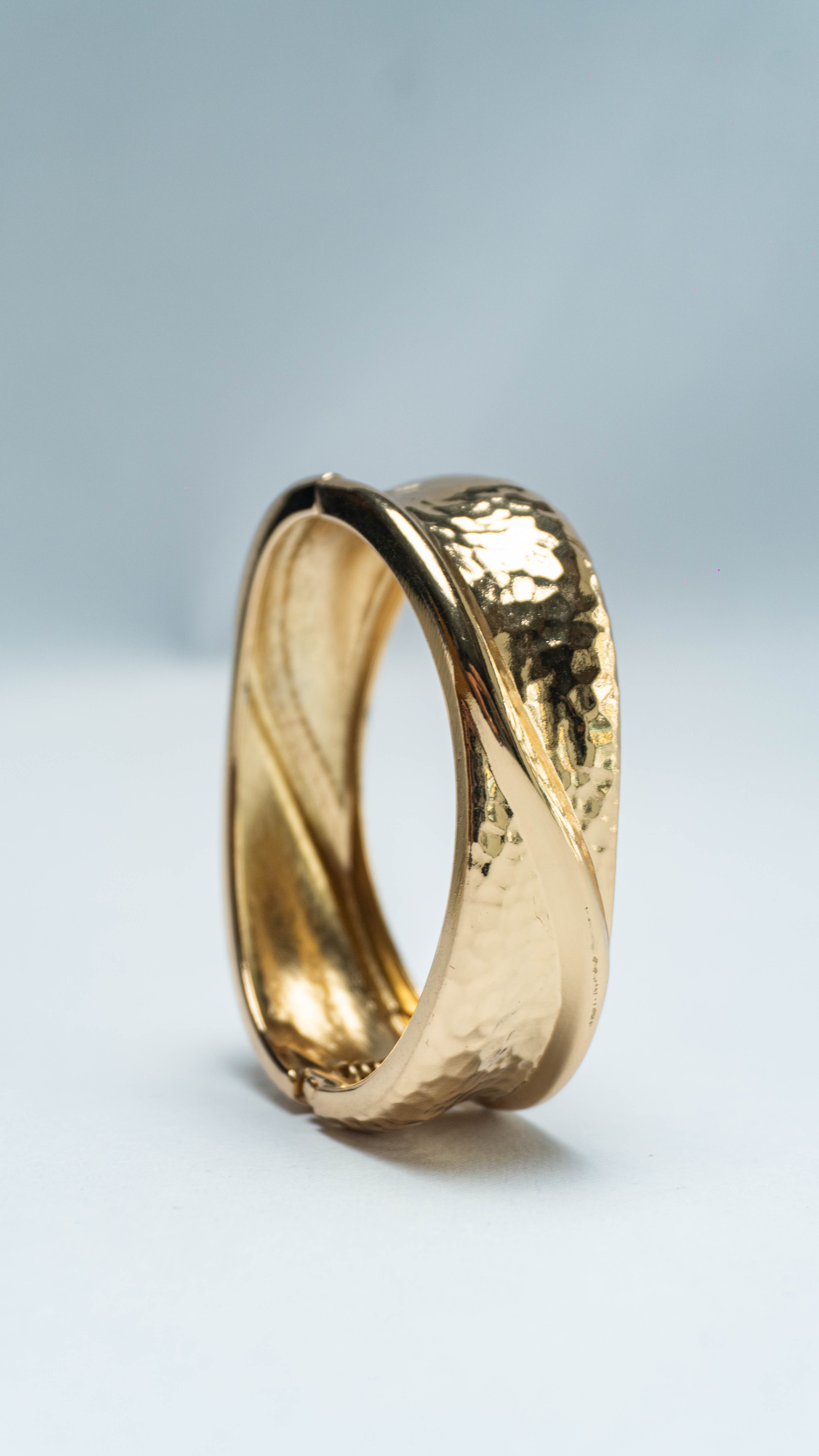 Golden Twist Statement Bracelet