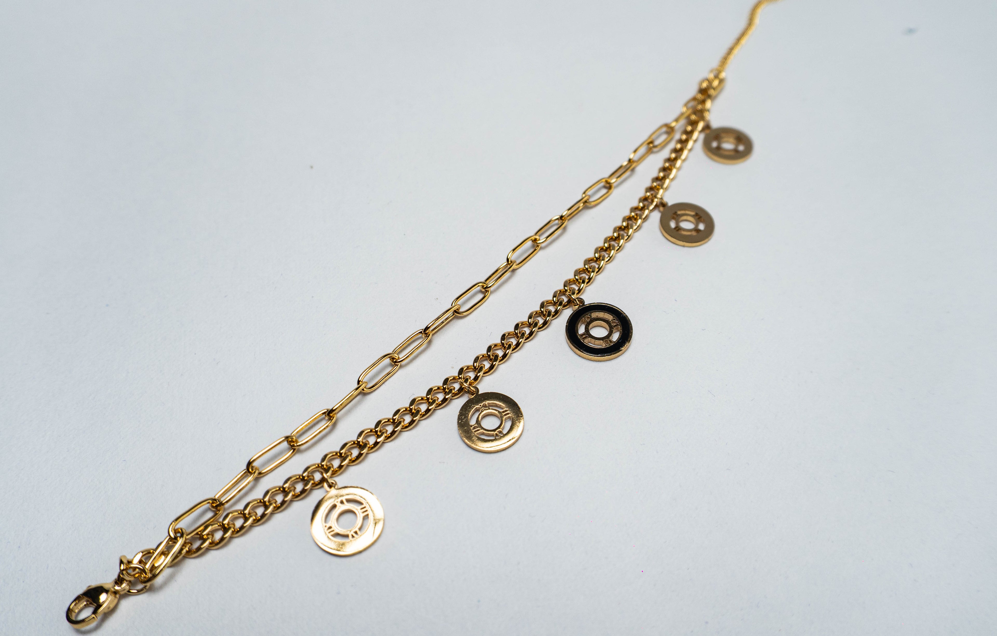 Gold-Tone Layered Chain Bracelet